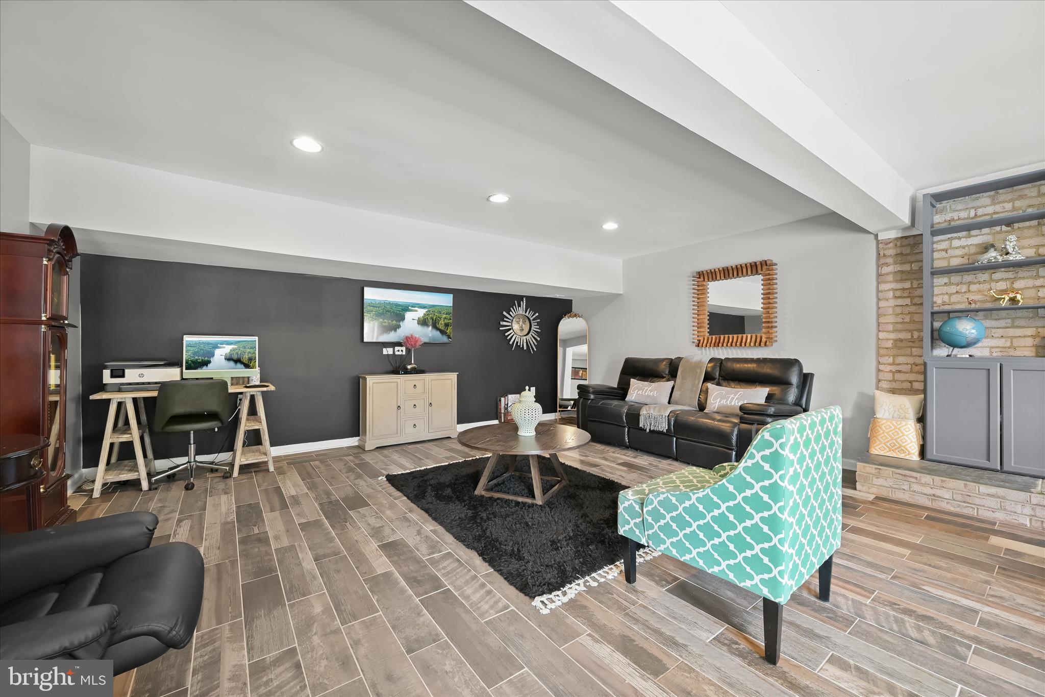 1 Southview Court Silver Spring, MD 20905 - Photo 51 of 106 Lower Level - Luxury Porcelain Wood Grain Tile