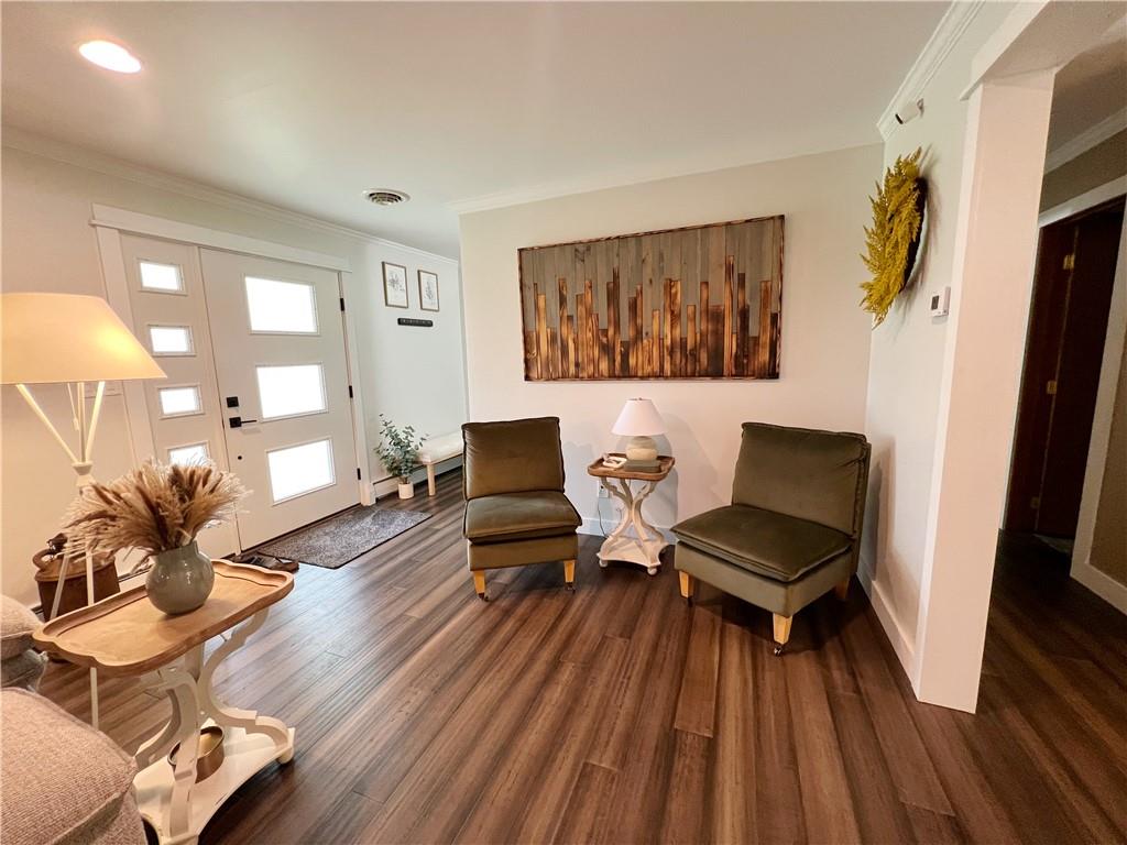 92 Blom Road Grove City, PA 16127 - Photo 11 of 28 a living room with furniture and a wooden floor