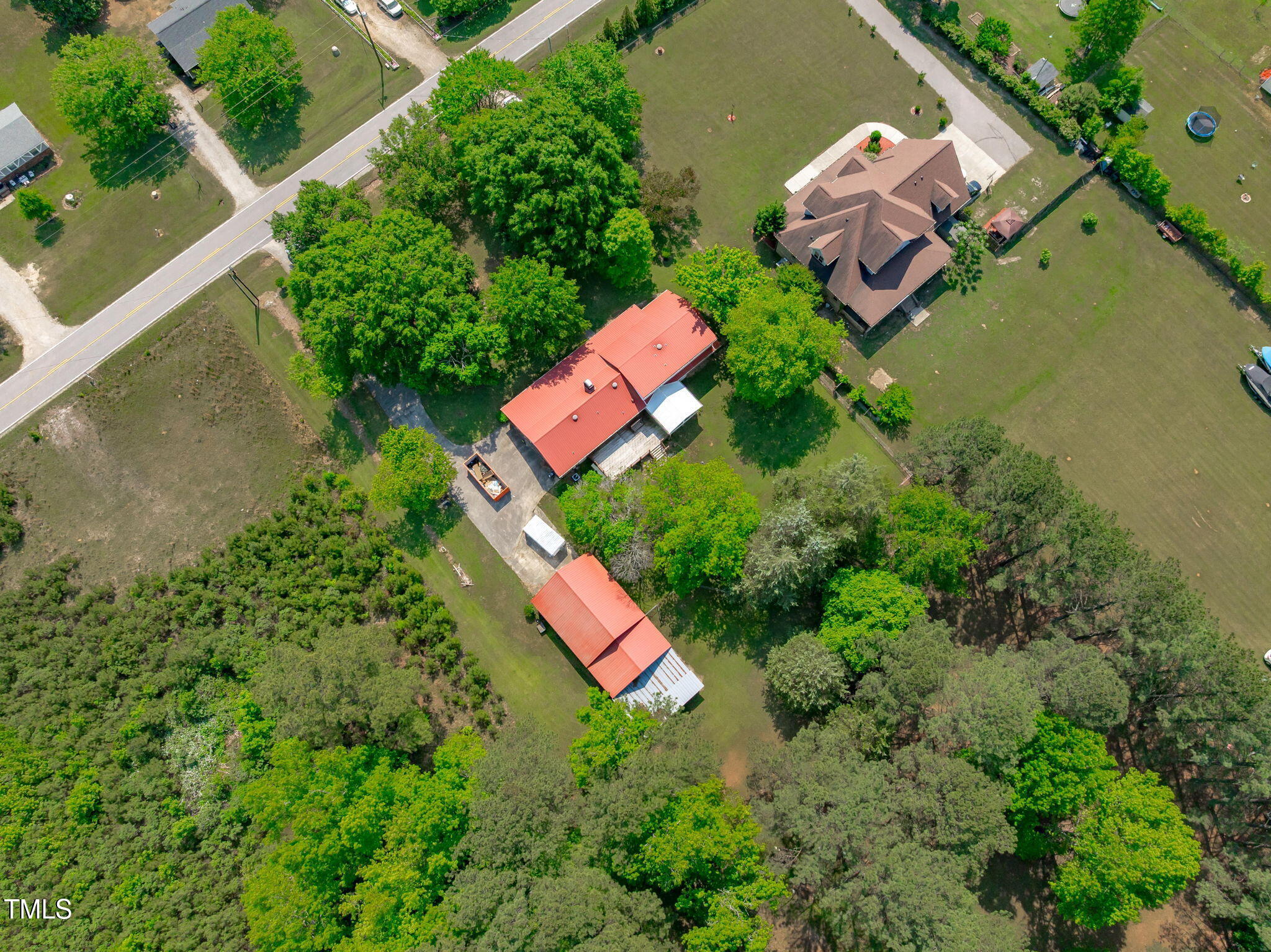 9108 Ransdell Road Raleigh, NC 27603 - Photo 3 of 4 Rear aerial view