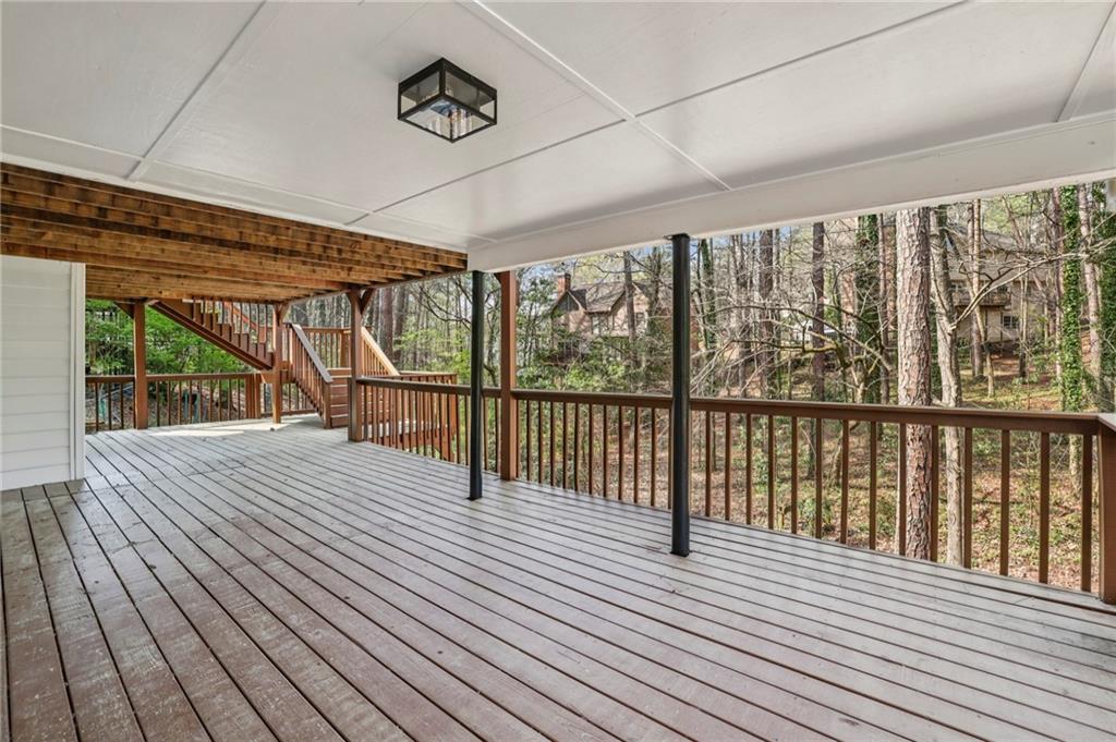 105 Inverness Approach Roswell, GA 30075 - Photo 40 of 51 a view of balcony with wooden floor