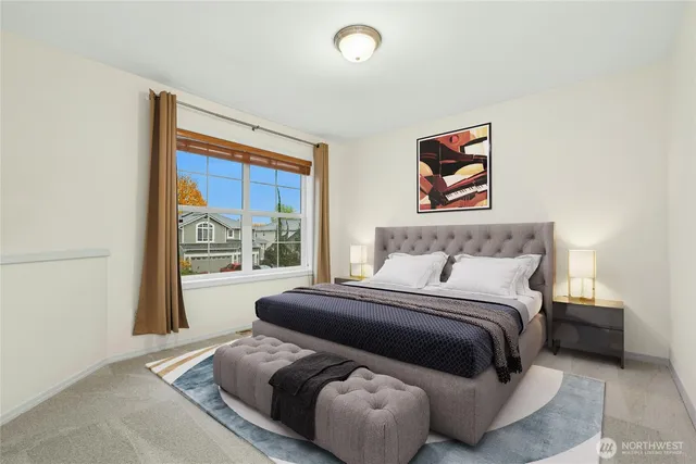 a view of empty room with front door