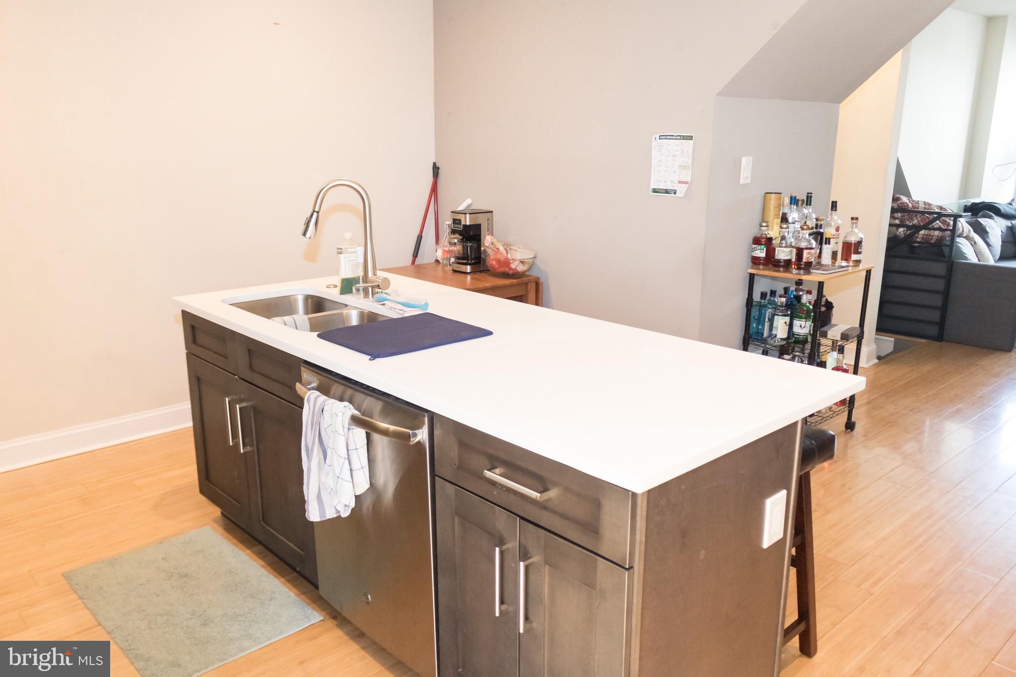 2102 Berges Street, Unit A Philadelphia, PA 19125 - Photo 8 of 32 Kitchen Island with Dishwasher