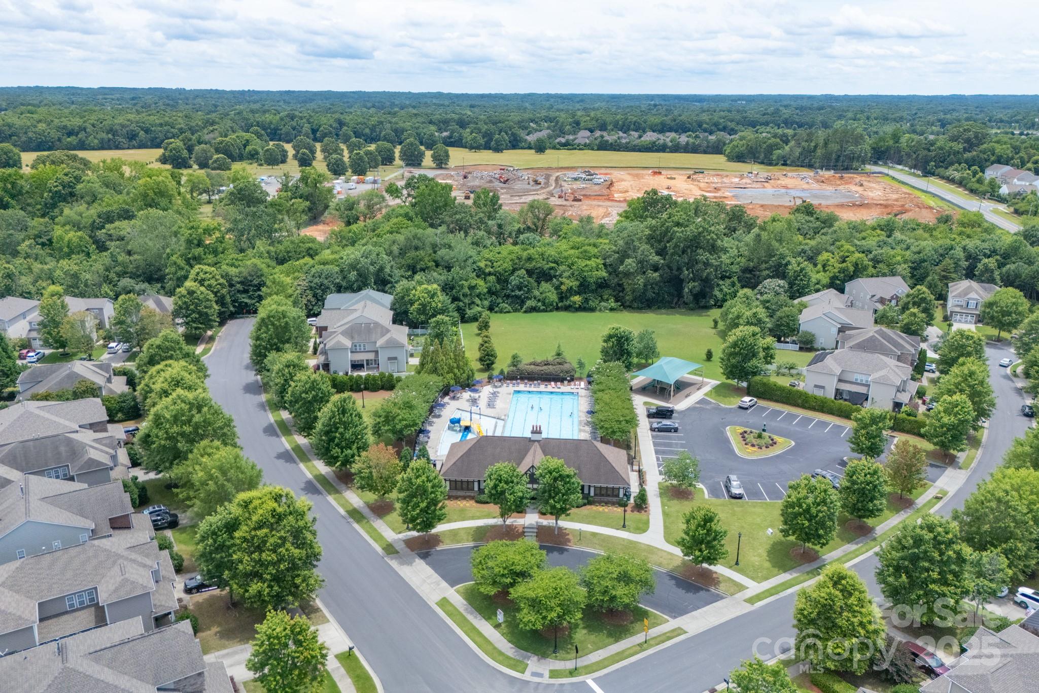 11945 Red Rust Lane Charlotte, NC 28277 - Photo 37 of 41 an aerial view of a house with garden space and outdoor space