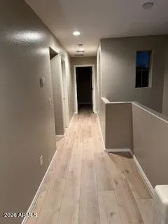 a view of hallway with stairs