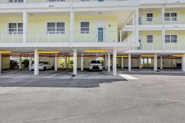 a car parked in front of a building