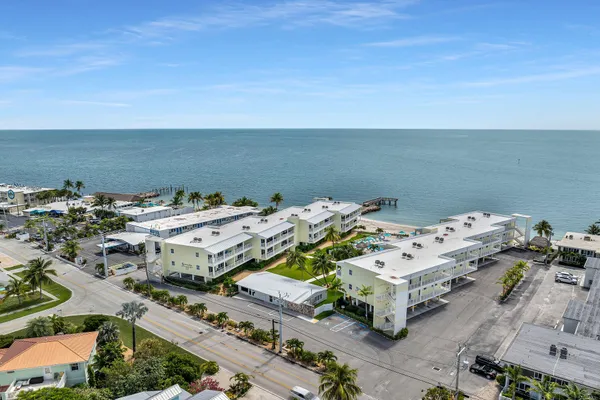 an aerial view of a ocean view
