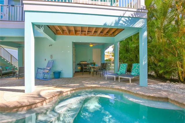 a view of a lake in front of the house