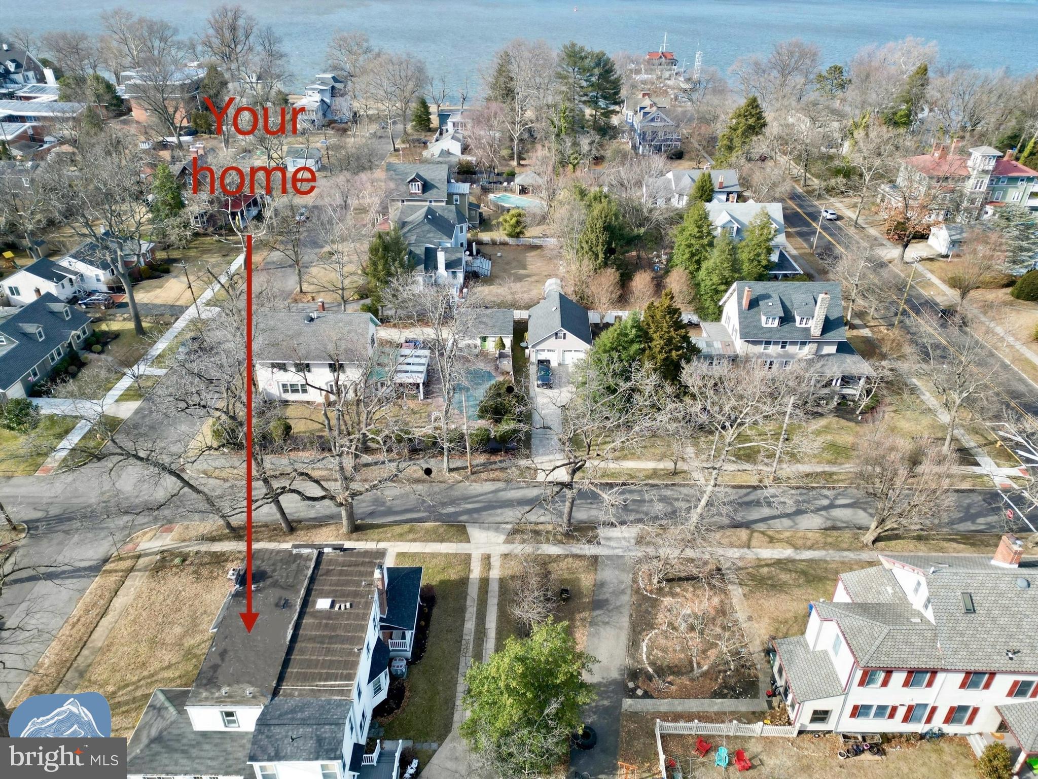 401 2nd Street Riverton, NJ 08077 - Photo 3 of 39 an aerial view of multiple house