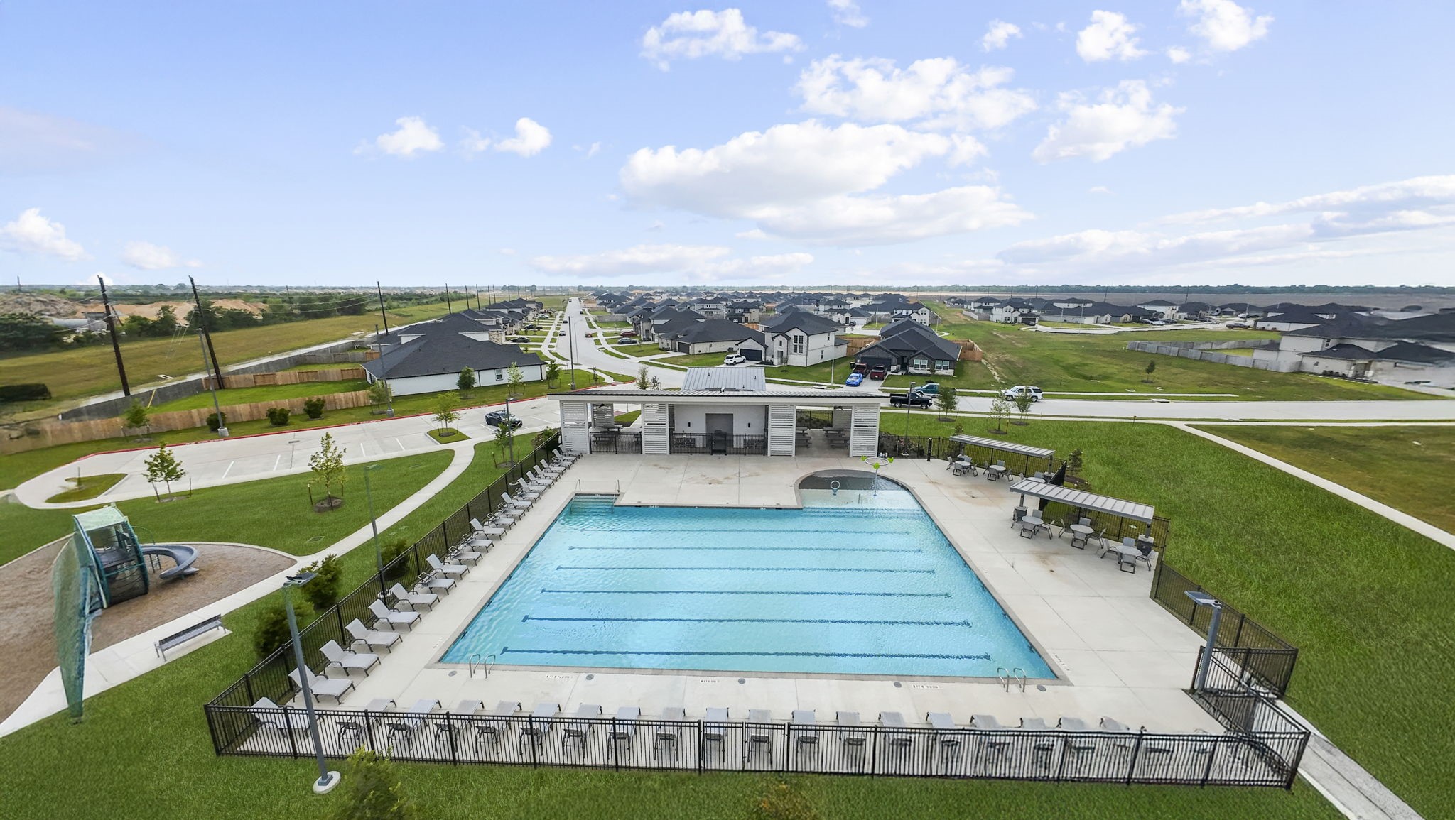 6108 Brookhaven Street Rosenberg, TX 77469 - Photo 36 of 40 a view of a swimming pool with a terrace