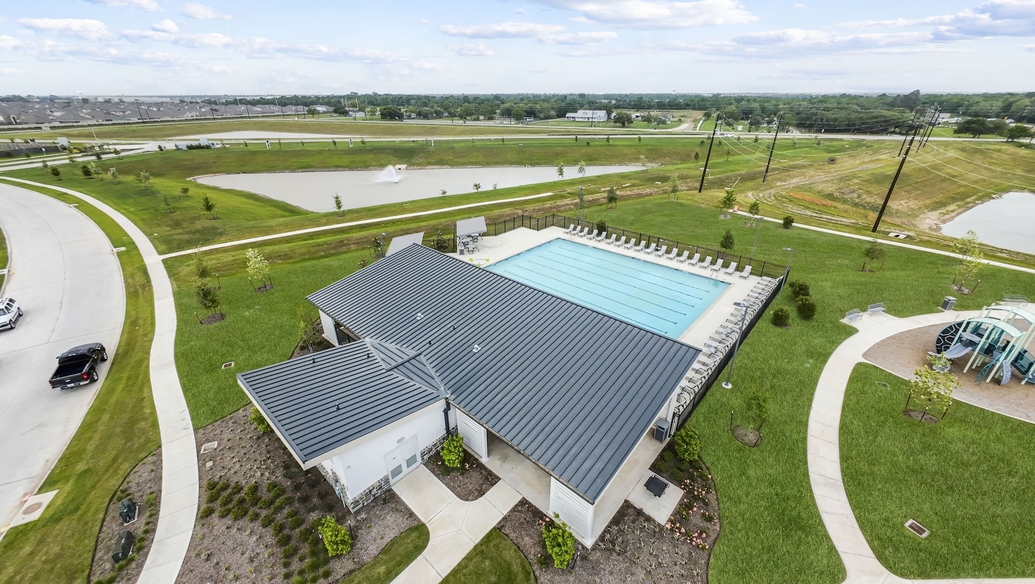 6108 Brookhaven Street Rosenberg, TX 77469 - Photo 38 of 40 an aerial view of a house with a ocean view