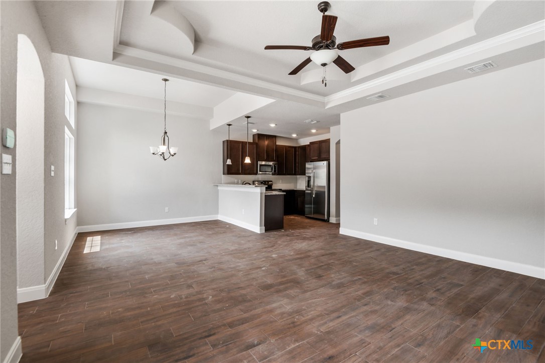 192 Weatherby Drive Spring Branch, TX 78070 - Photo 16 of 24 a view of a kitchen with a sink and a refrigerator