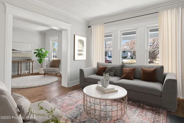 a view of livingroom with hardwood floor and window