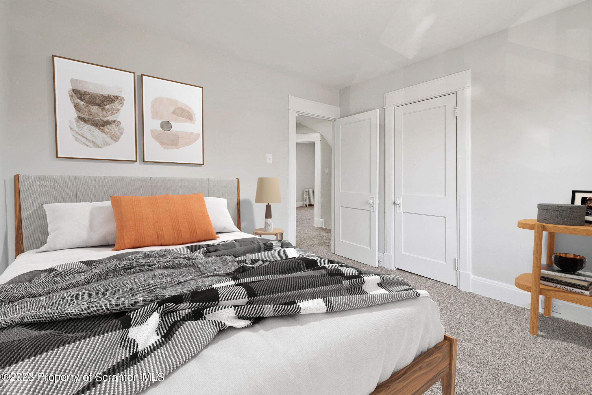 1605 Roosevelt Street Dunmore, PA 18512 - Photo 53 of 70 a bedroom with a bed and a couch