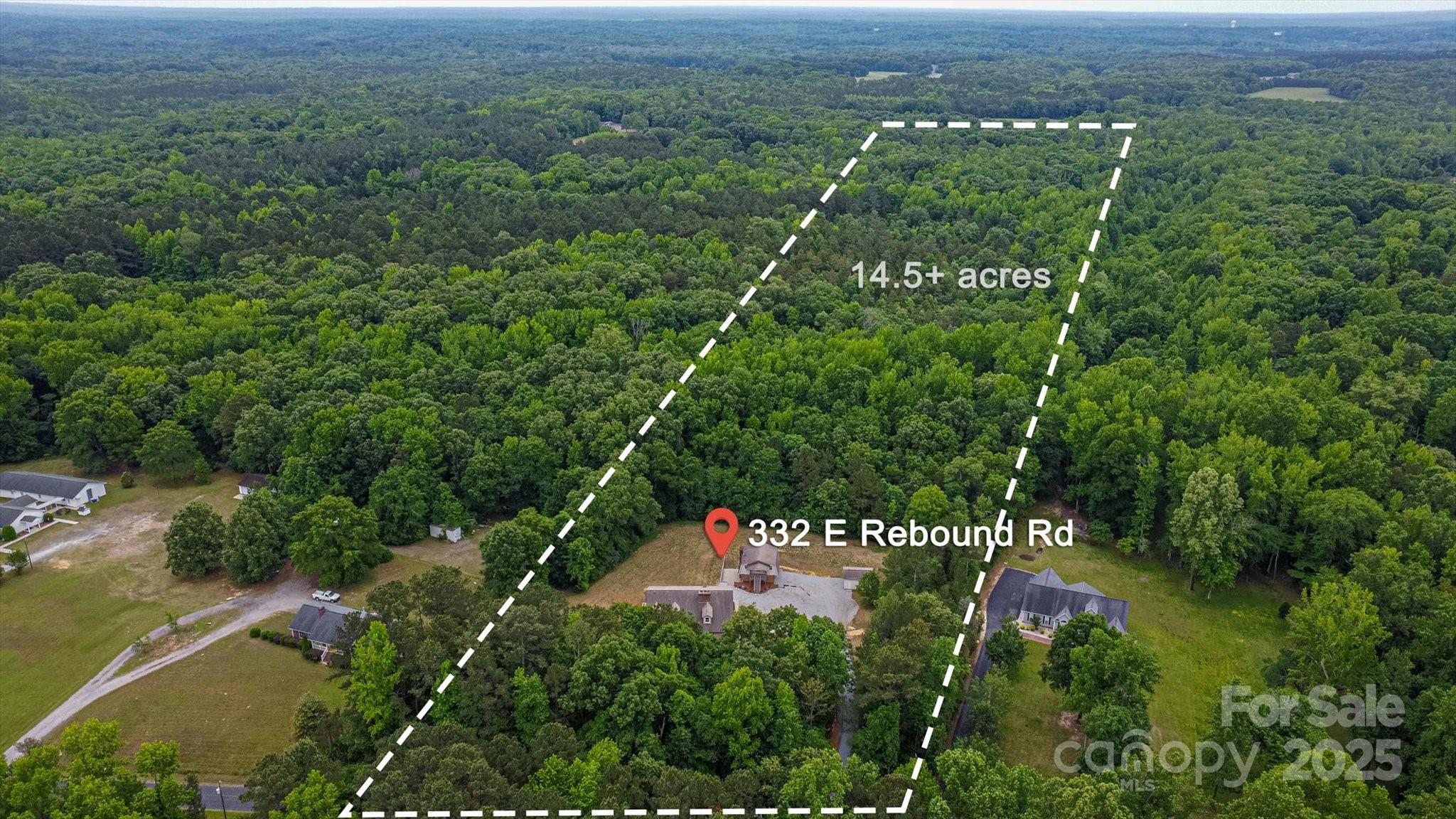 332 East Rebound Road Lancaster, SC 29720 - Photo 27 of 29 an aerial view of residential houses with outdoor space and trees