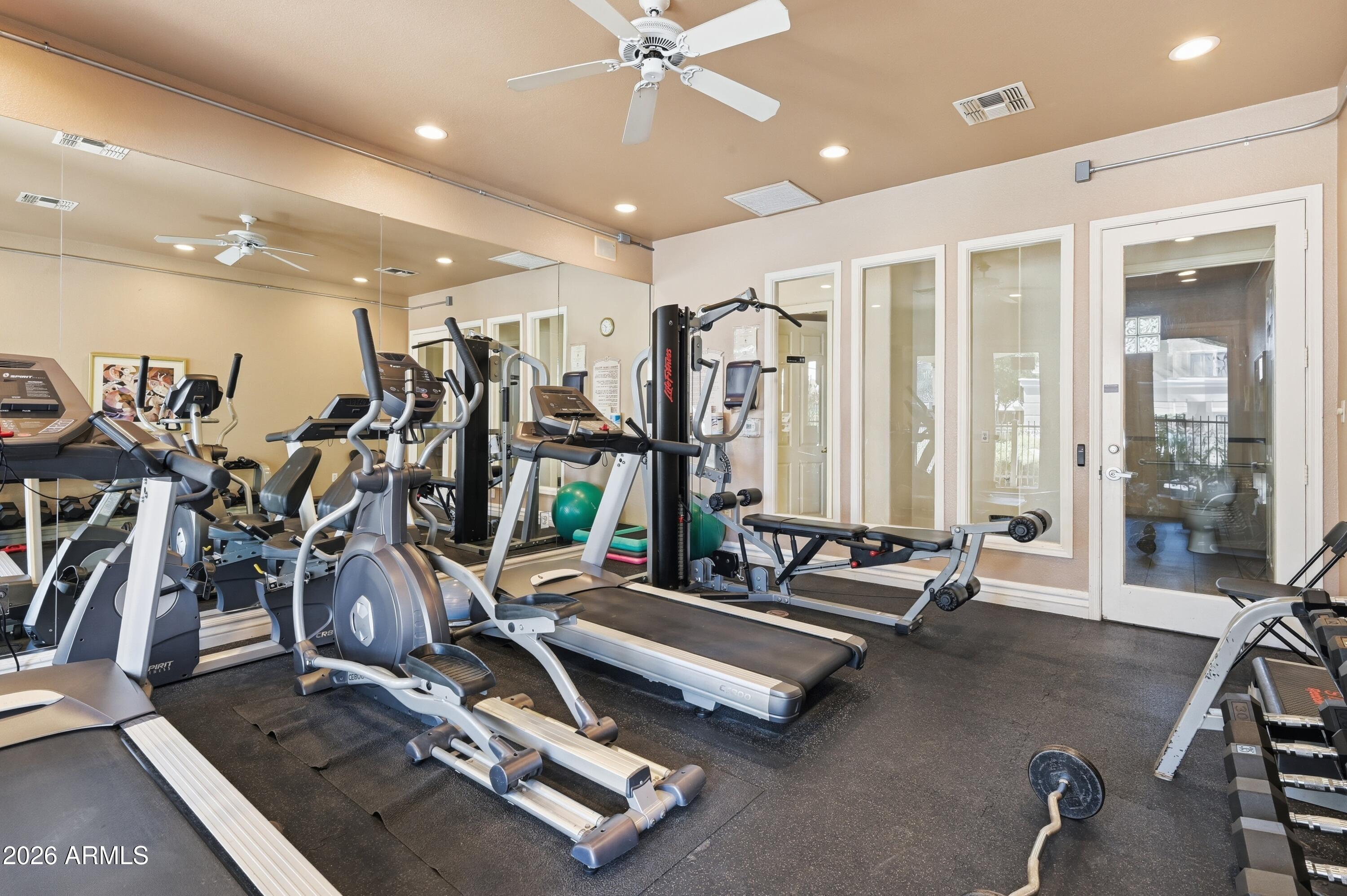 5303 North 7th Street, Unit 220 Phoenix, AZ 85014 - Photo 28 of 33 a view of a room with gym equipment
