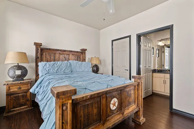a view of room with window and wooden floor