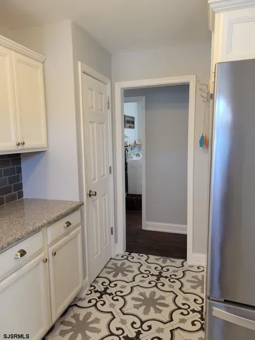 a bathroom with a window