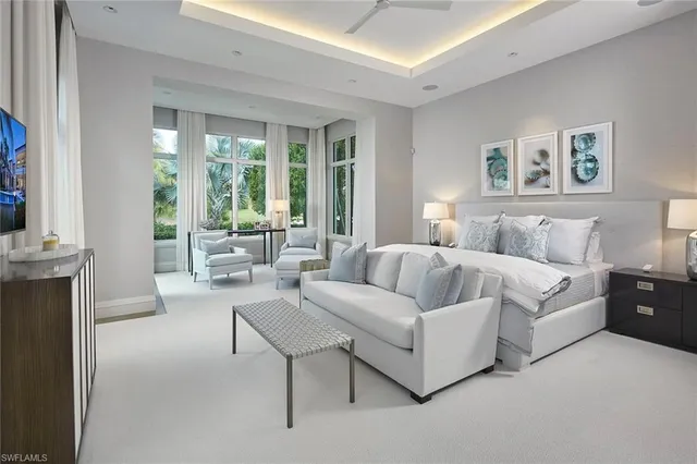 a bathroom with a tub and shower