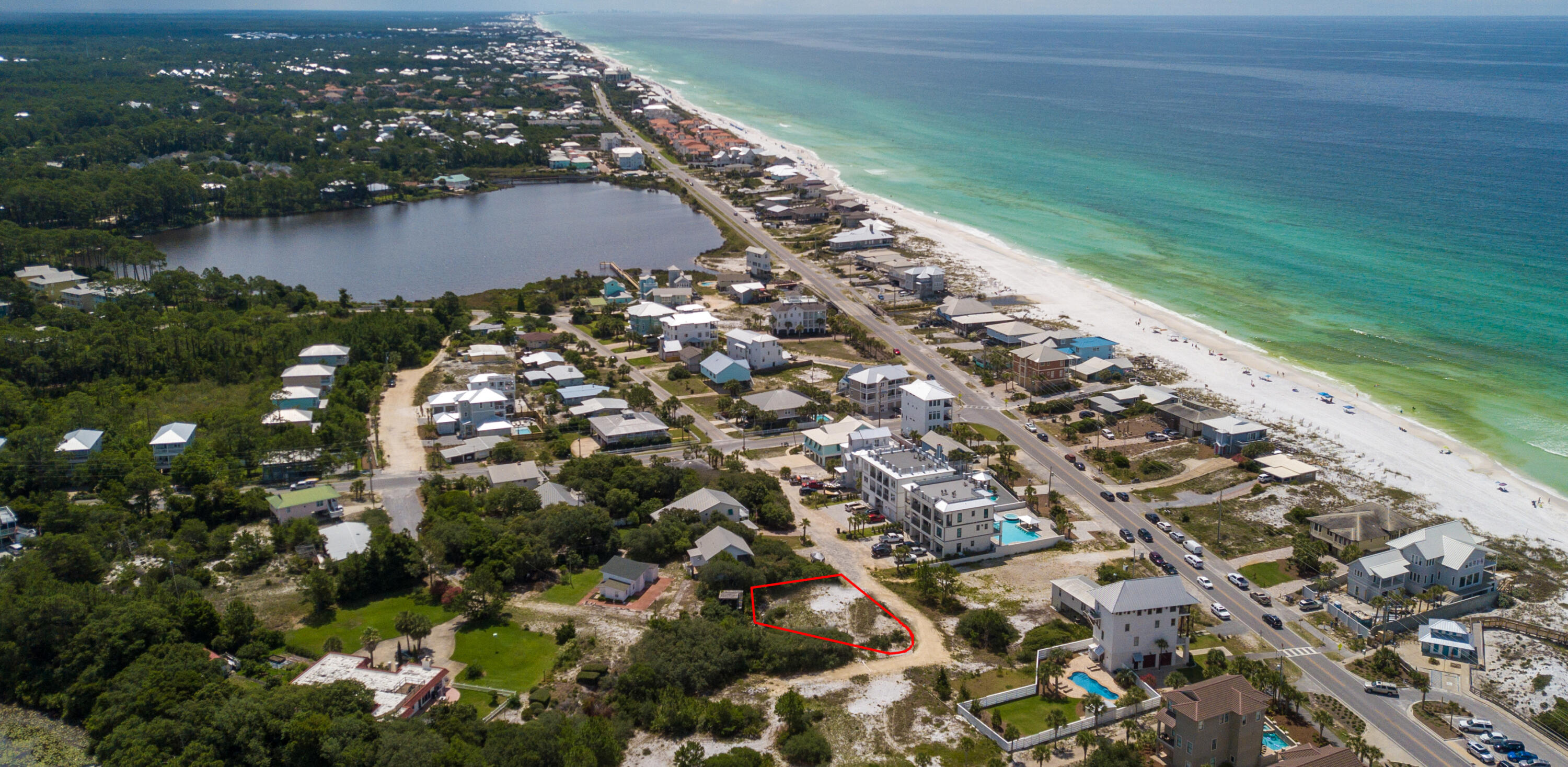 70 West Seahorse Circle Santa Rosa Beach, FL 32459 - Photo 5 of 25 an aerial view of residential houses with outdoor space