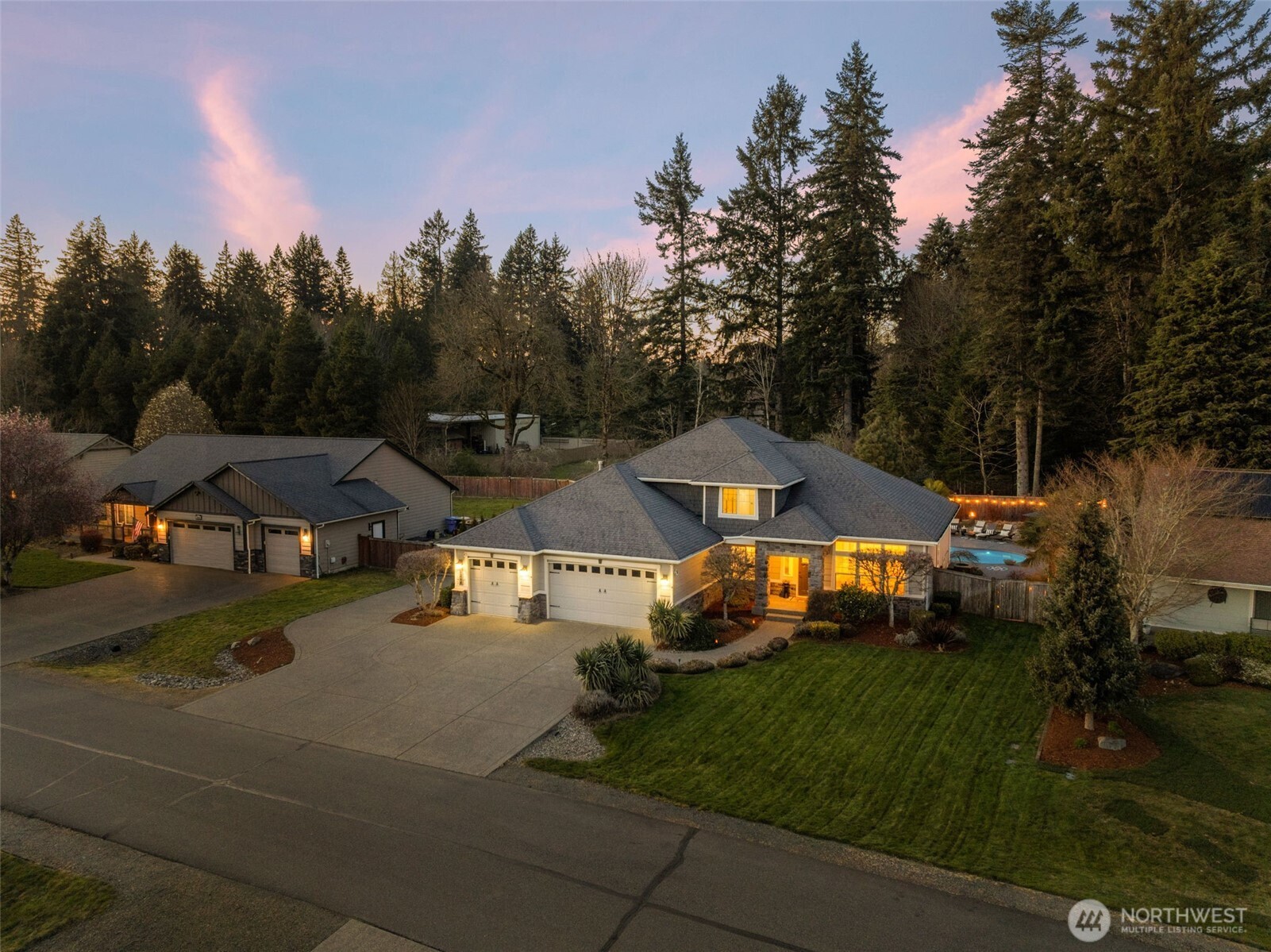 4244 90th Way Southeast Olympia, WA 98501 - Photo 40 of 40 an aerial view of a house with garden space and street view