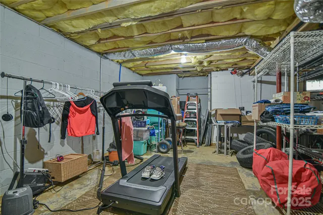 a view of a trees with a yard