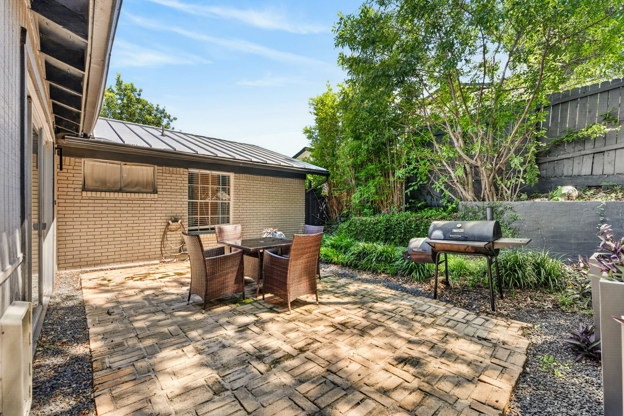 3604 Wilson Street Austin, TX 78704 - Photo 22 of 25 a view of backyard with outdoor seating
