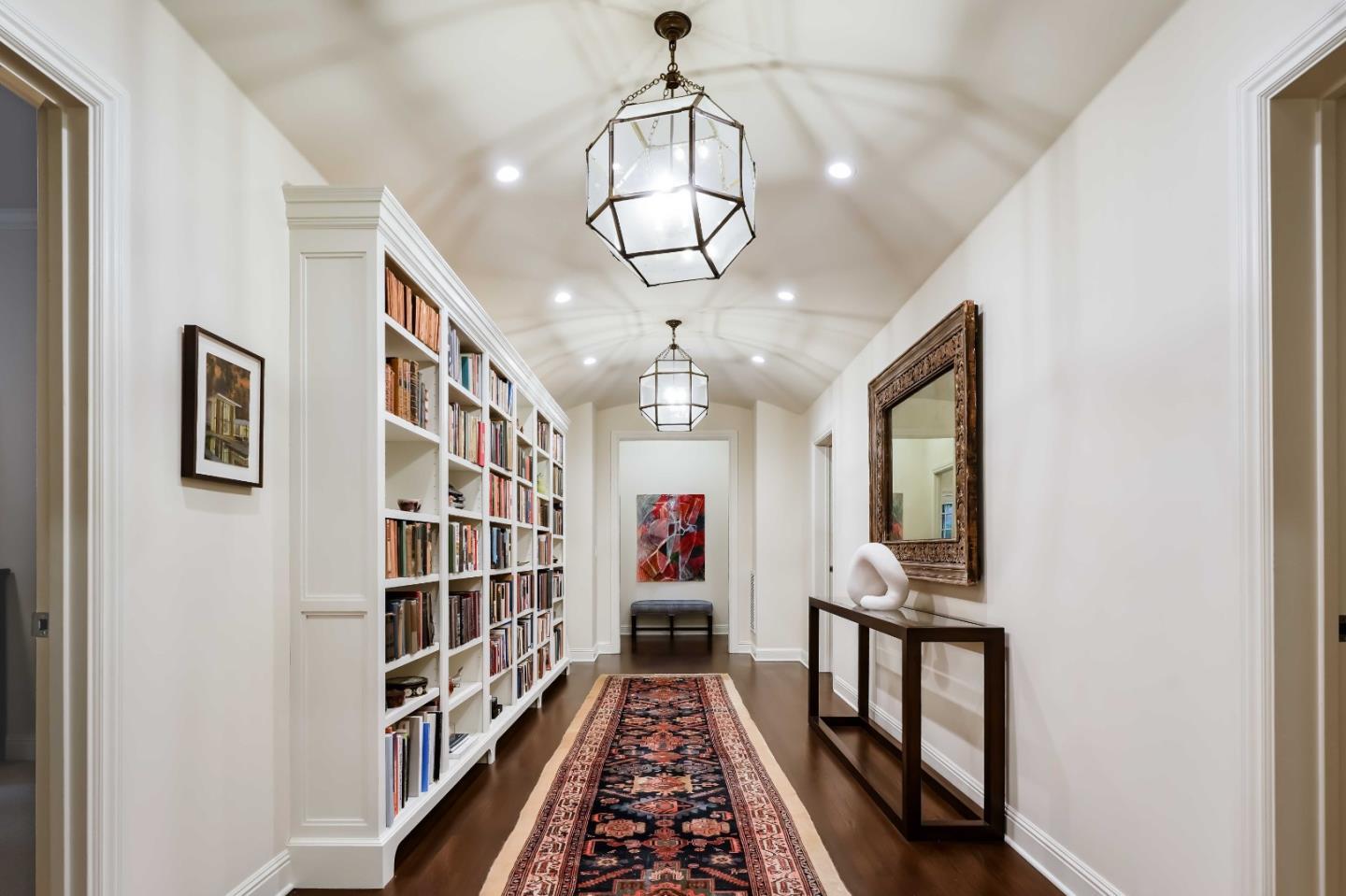 160 Phillip Road Woodside, CA 94062 - Photo 14 of 51 a view of entryway with a chandelier