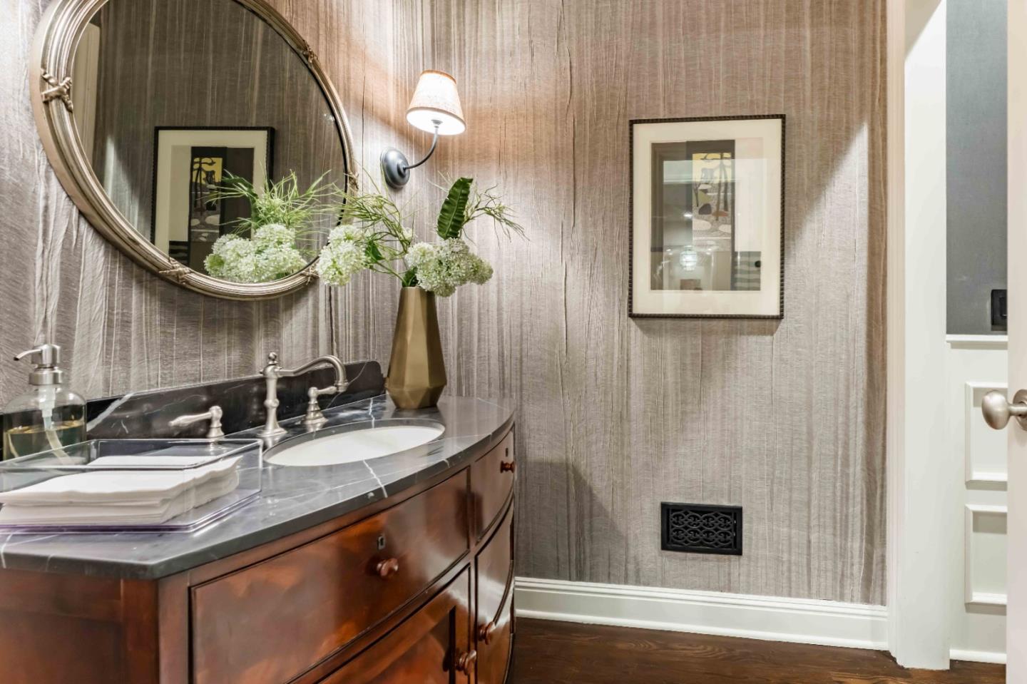 160 Phillip Road Woodside, CA 94062 - Photo 9 of 51 a bathroom with sink and mirror