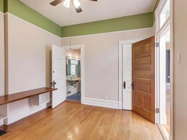 a view of an empty room and window