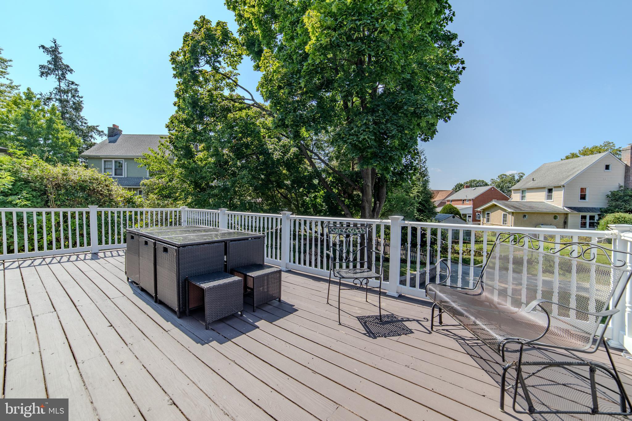 162 South Eagle Road Havertown, PA 19083 - Photo 21 of 30 a view of balcony with wooden floor and seating space