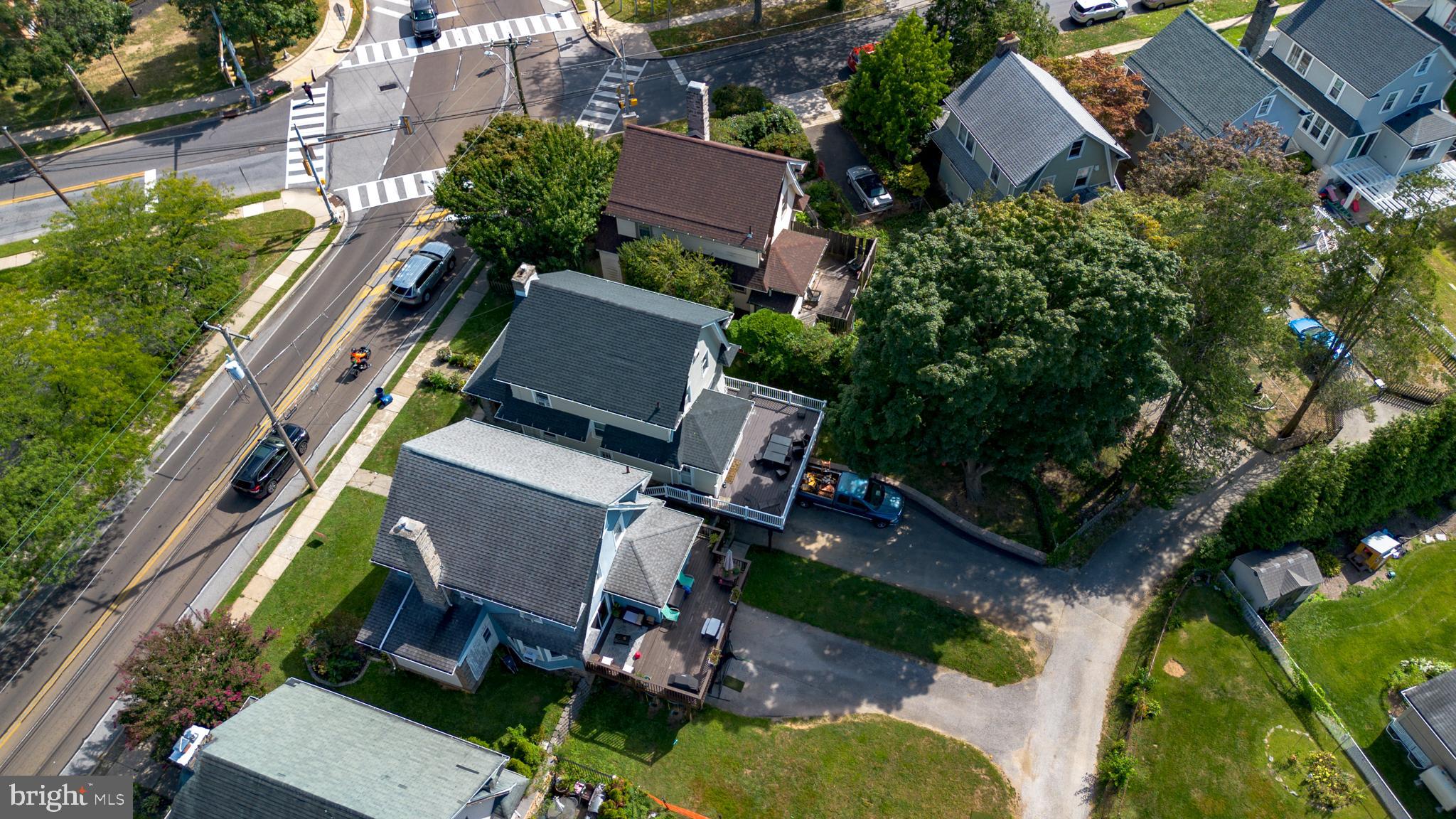 162 South Eagle Road Havertown, PA 19083 - Photo 25 of 30 an aerial view of house with yard swimming pool and outdoor seating
