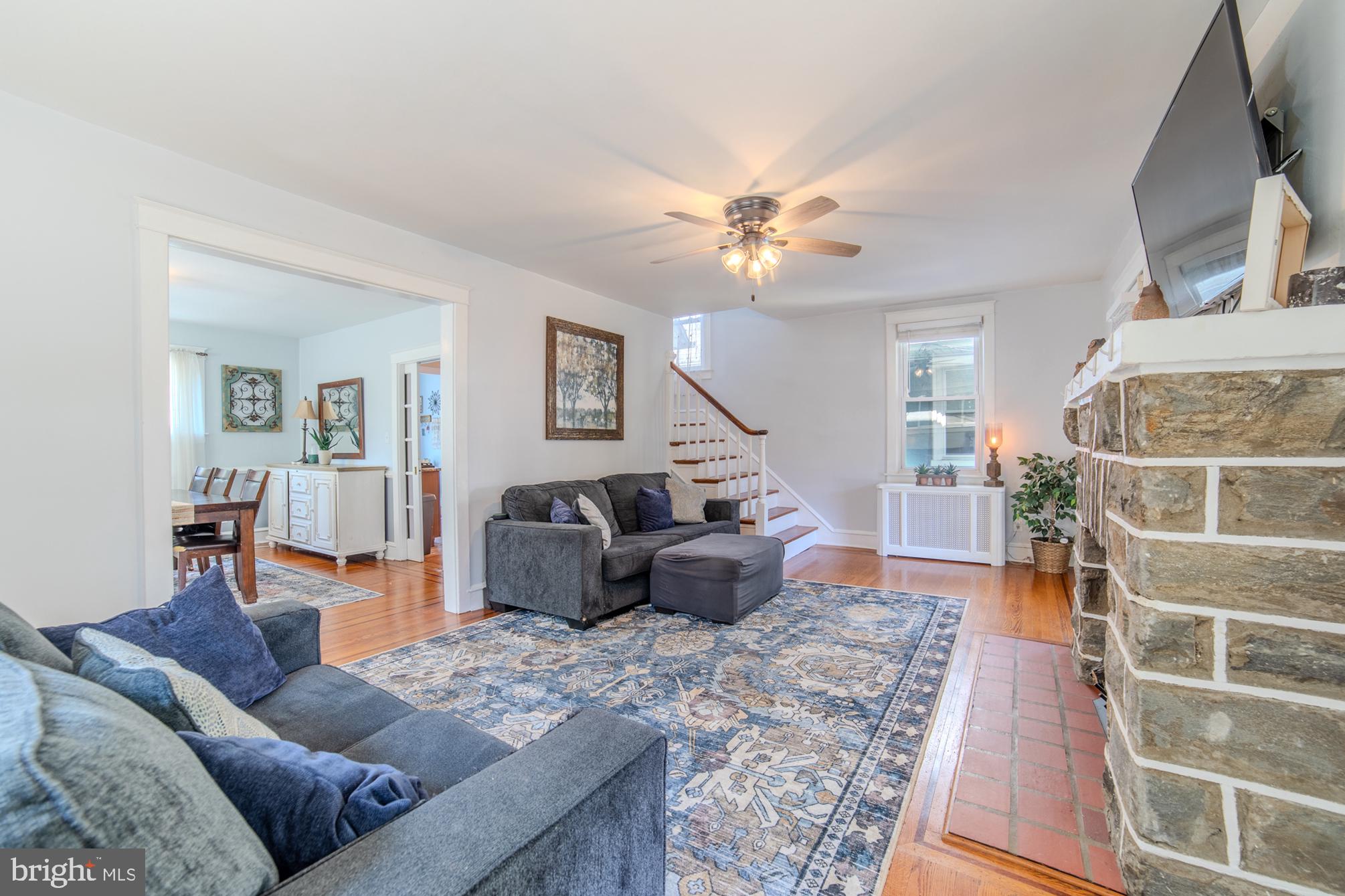 162 South Eagle Road Havertown, PA 19083 - Photo 7 of 30 a living room with furniture and a rug