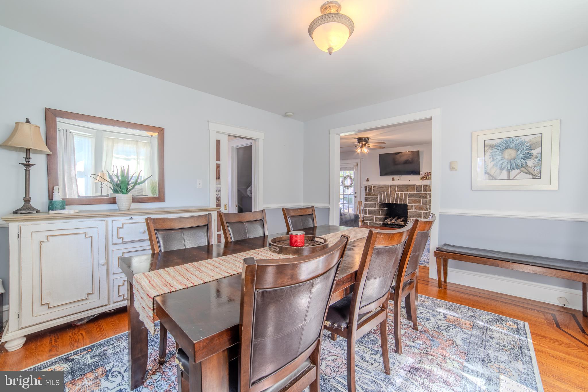 162 South Eagle Road Havertown, PA 19083 - Photo 8 of 30 a dining room with furniture and wooden floor