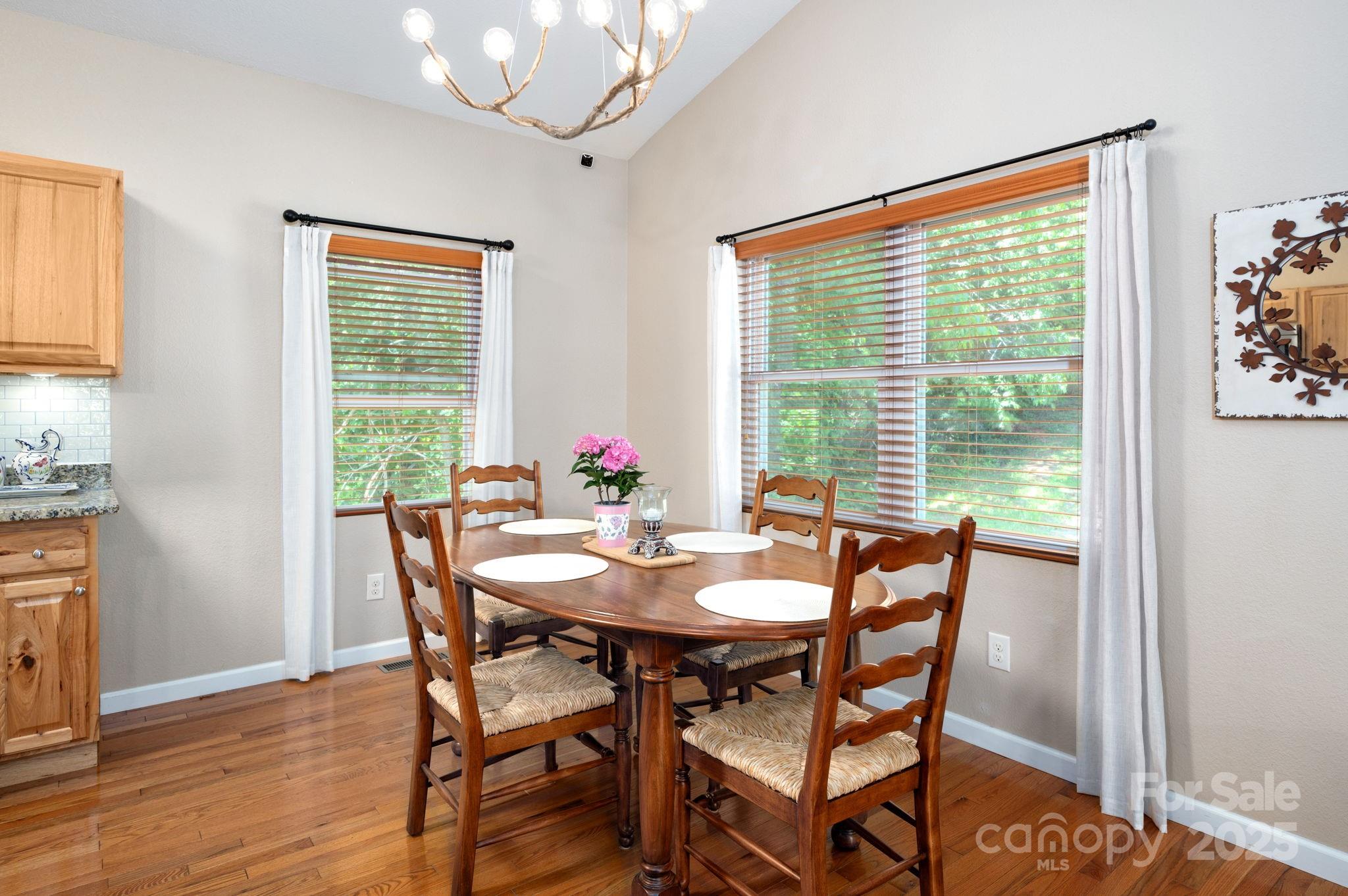 174 Diamond Point Canton, NC 28716 - Photo 13 of 30 a view of a dining room with furniture window and outside view