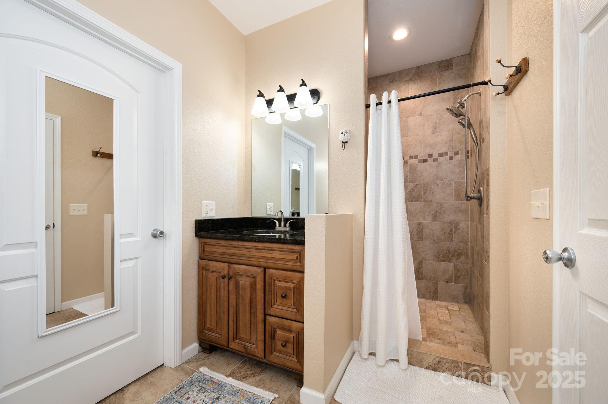 174 Diamond Point Canton, NC 28716 - Photo 22 of 30 a bathroom with a shower and a sink