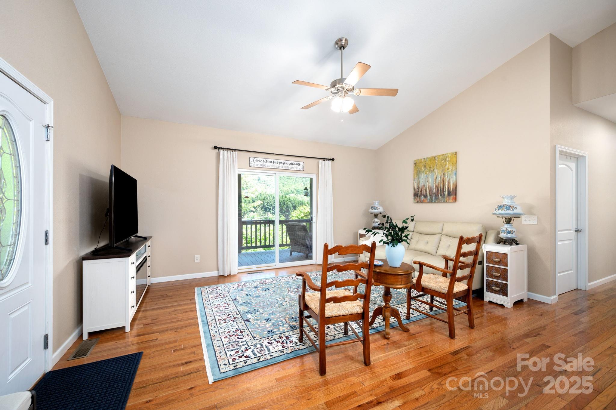 174 Diamond Point Canton, NC 28716 - Photo 9 of 30 a view of a livingroom with furniture and a flat screen tv
