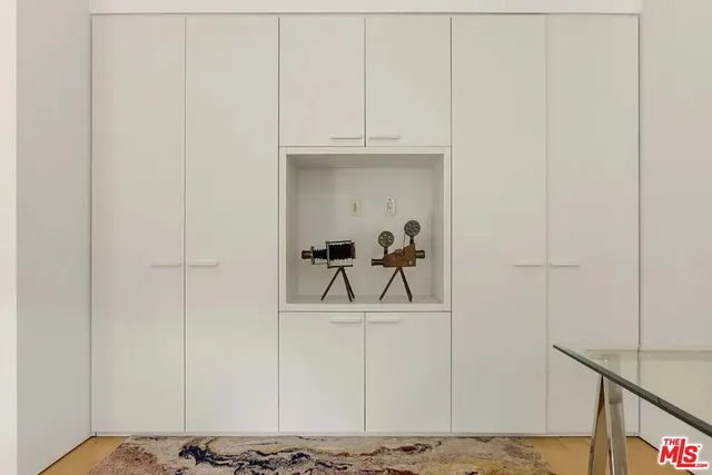 a view of room with furniture