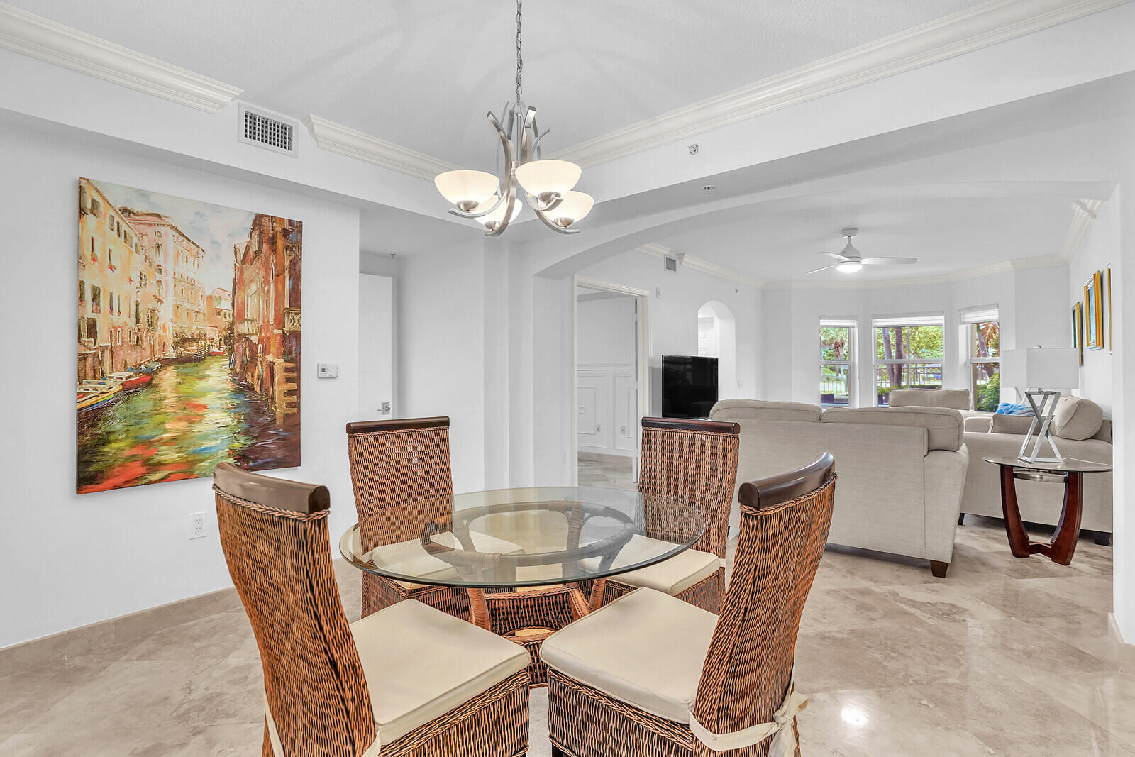 2051 Southeast 3rd Street, Unit TH7 Deerfield Beach, FL 33441 - Photo 15 of 48 a view of a dining room with furniture window and wooden floor