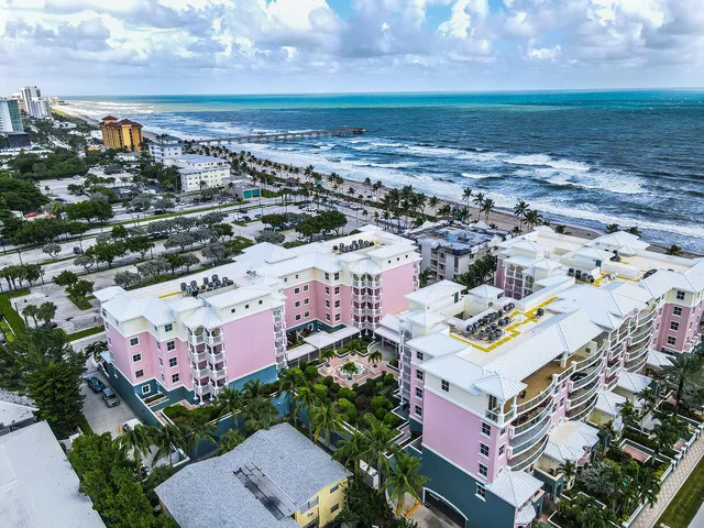 a view of a city with ocean