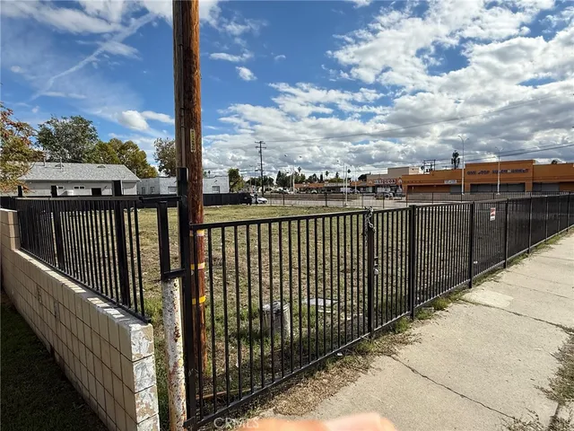 a view of city from a balcony