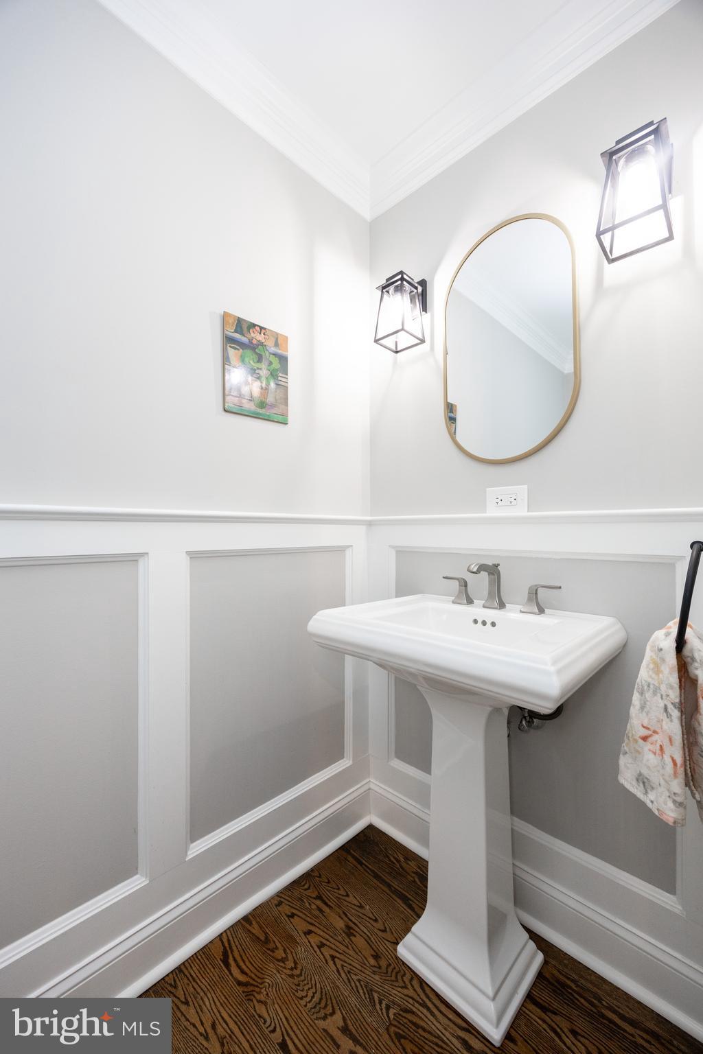 57 Grubb Road Malvern, PA 19355 - Photo 16 of 45 a bathroom with a sink a mirror and vanity