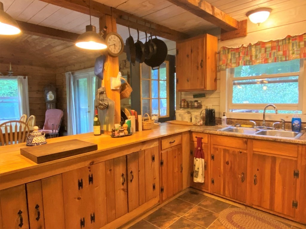 266 Alexander Road Leyden, MA 01337 - Photo 13 of 33 a kitchen with sink and large windows
