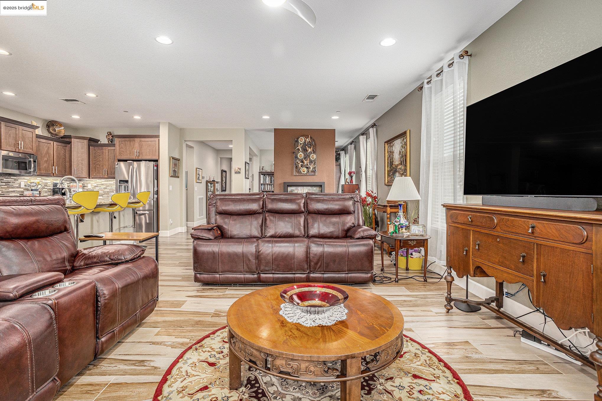 299 Marks Road Rio Vista, CA 94571 - Photo 10 of 39 Living room featuring recessed lighting and light wood-style floors