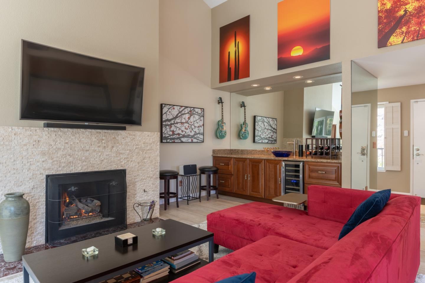 47 Shepherds Knoll Road, Unit 47 Monterey, CA 93940 - Photo 8 of 46 a living room with furniture and a flat screen tv