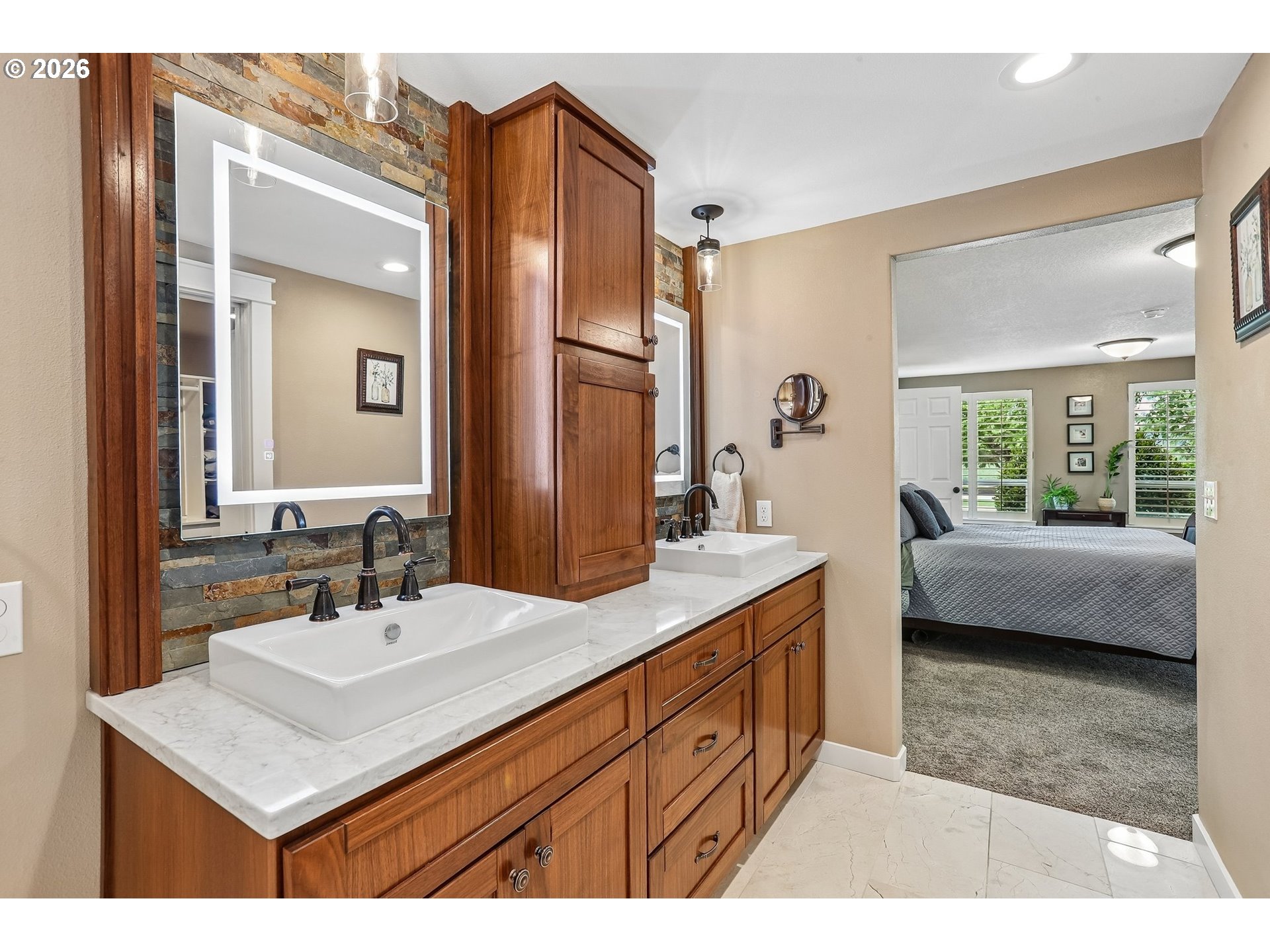 298 Roberson Road Woodland, WA 98674 - Photo 13 of 48 a en suite bathroom with a sink double vanity and a mirror