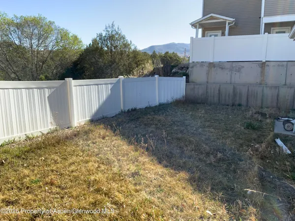 a backyard of a house