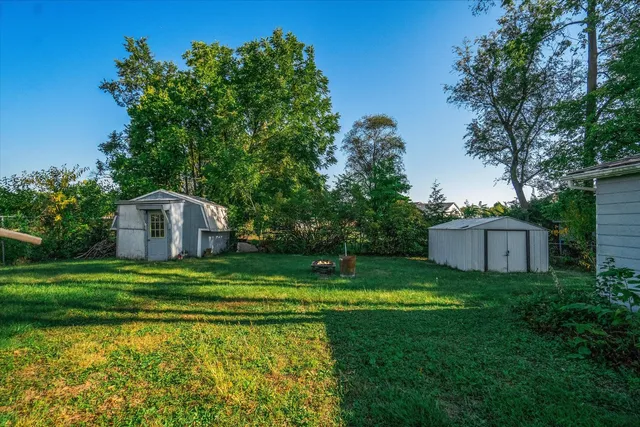 a backyard of a house