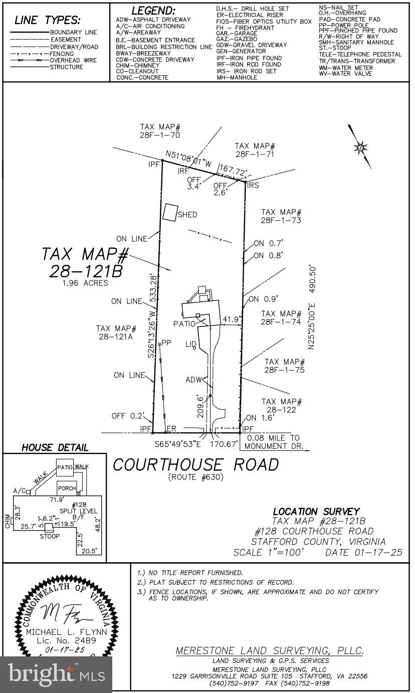 128 Courthouse Road Stafford, VA 22554 - Photo 36 of 37 Survey Drawing