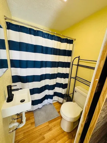 a bathroom with a sink and a toilet