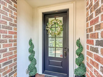 a view of front door